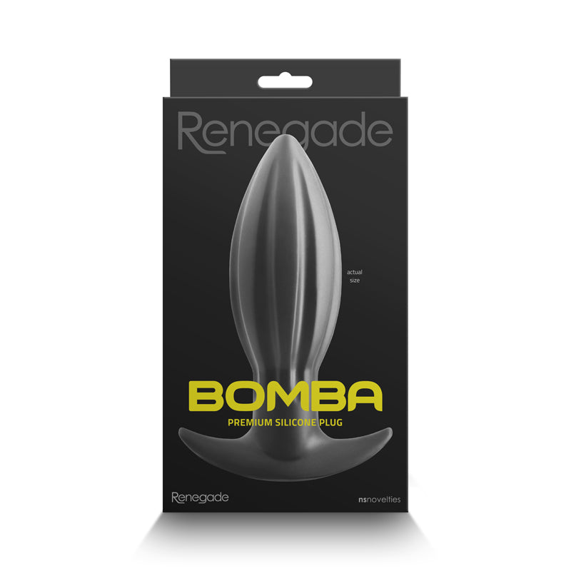 Renegade Bomba - Black - Large - Black 18.7 cm Large Butt Plug-NSN-1118-23