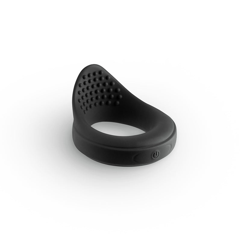 Renegade Slider - Black - Black USB Rechargeable Vibrating Cock Ring