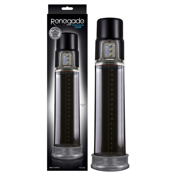 Renegade - Powerhouse Pump - Black USB Rechargeable Automatic Penis Pump-NSN-1124-13