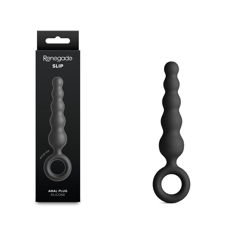 Renegade Slip - Black - Black 12.7 cm Anal Plug - NSN-1166-13