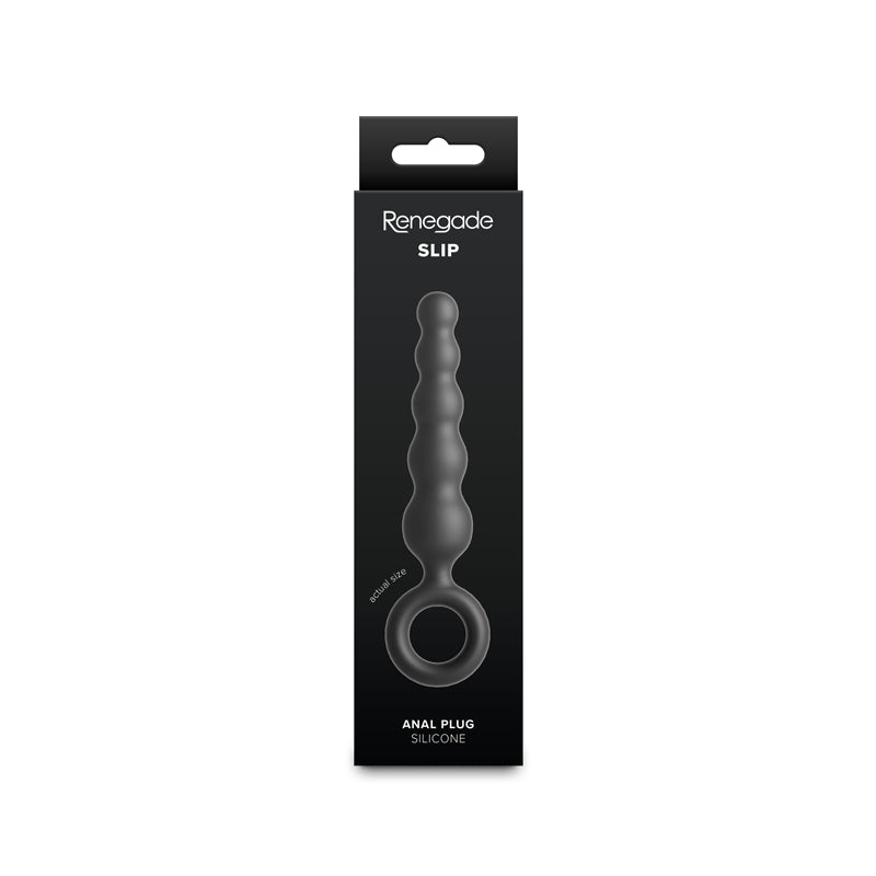 Renegade Slip - Black - Black 12.7 cm Anal Plug - NSN-1166-13