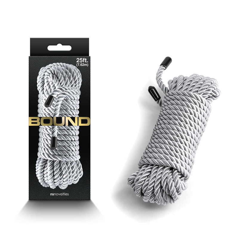 Bound Rope - Silver - Silver Bondage Rope - 7.6 metre length-NSN-1300-01