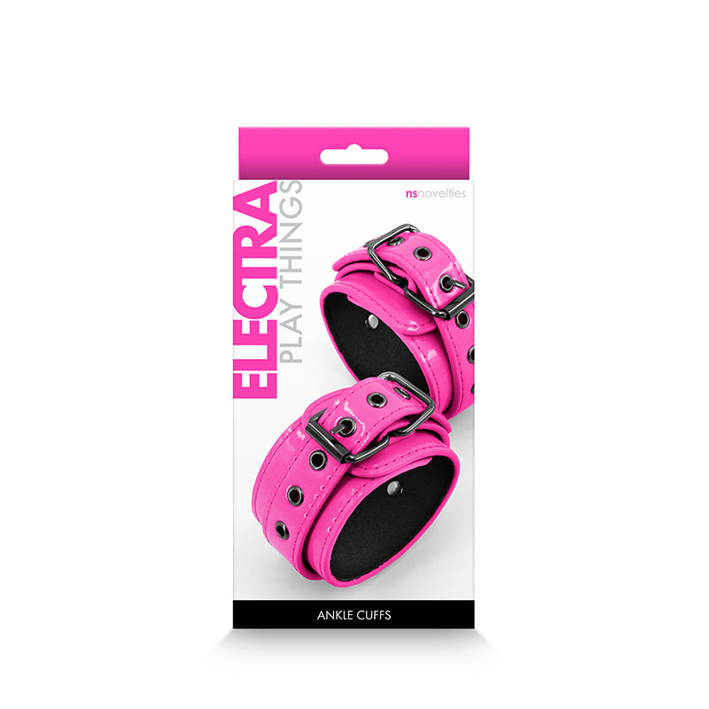 Electra Ankle Cuffs - Pink - Pink Restraints-NSN-1310-34