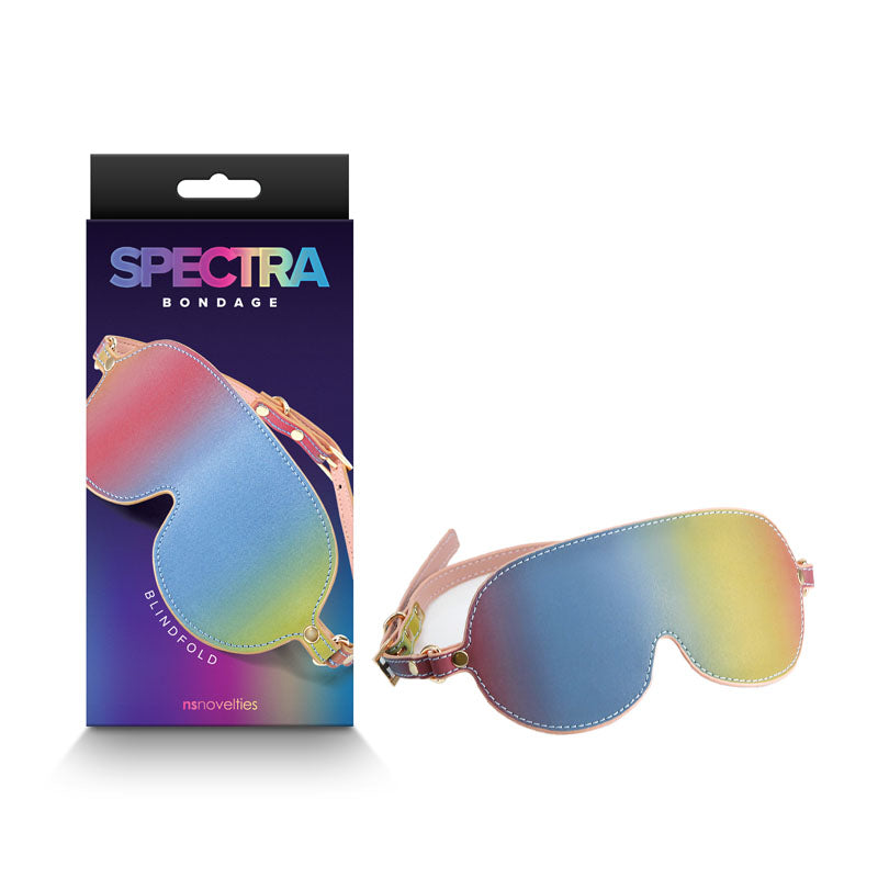 Spectra Bondage Blindfold - Rainbow - Rainbow Eye Restraint-NSN-1311-01