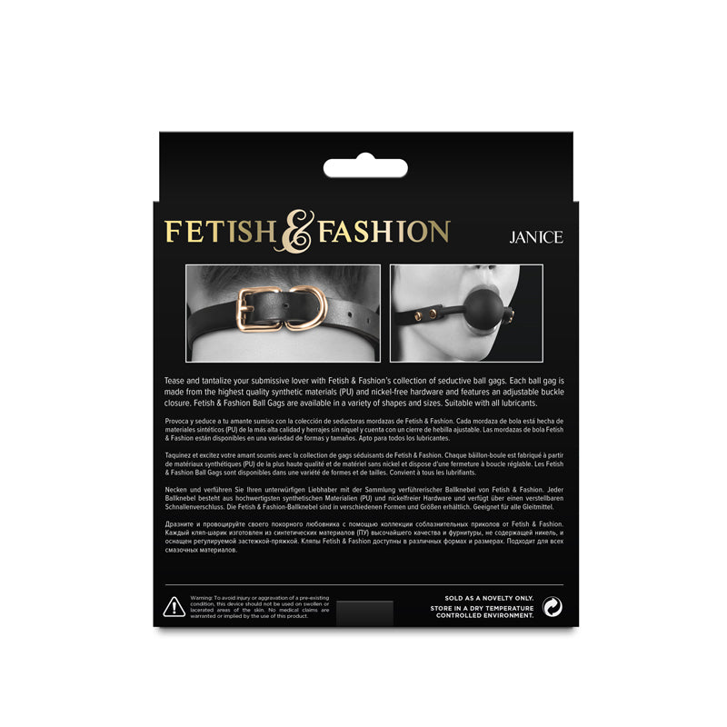 Fetish & Fashion - Janice - Black - Black Mouth Restraint