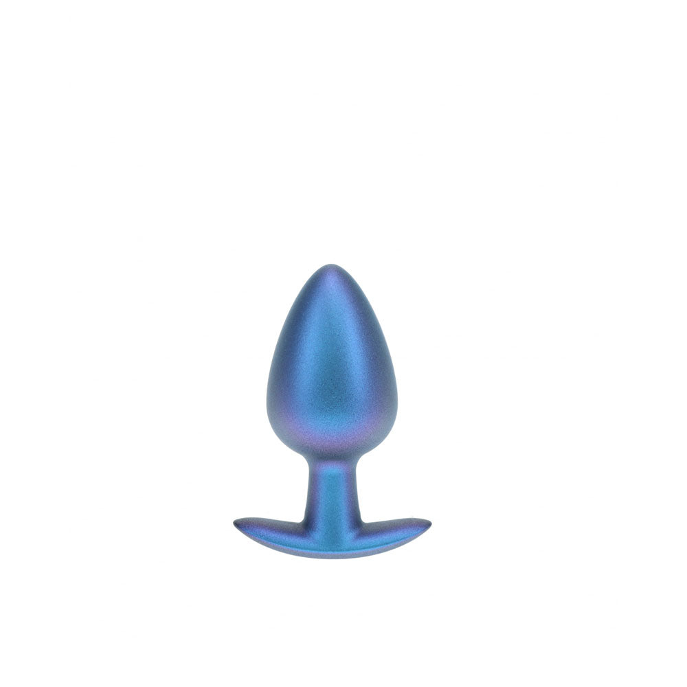 OUCH! Anal Plug - Large - Metallic Blue - Metallic Blue 8.9 cm Large Butt Plug-OU1019MBL