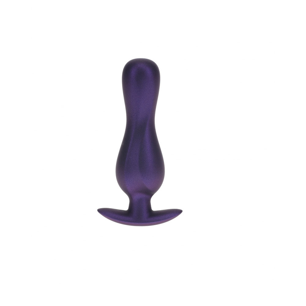 OUCH! Curvy Anal Plug - Metallic Purple - Metallic Purple 11.7 cm Butt Plug-OU1024MPU