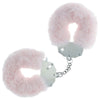 OUCH! Heavy-Duty Fluffy Cuffs - Powder Pink - Powder Pink Fluffy Restraints-OU1046PPNK