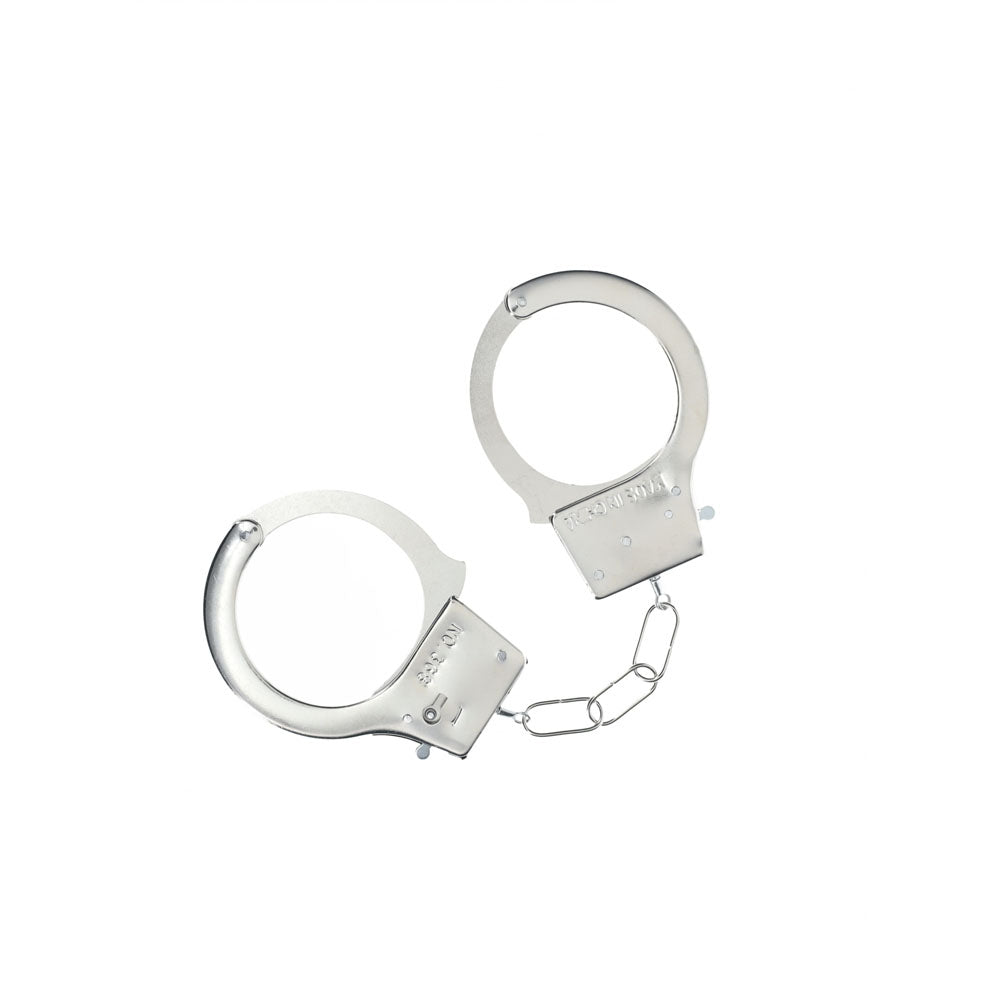 OUCH! Classic Metal Cuffs - Silver - Metal Restraints-OU1048SIL