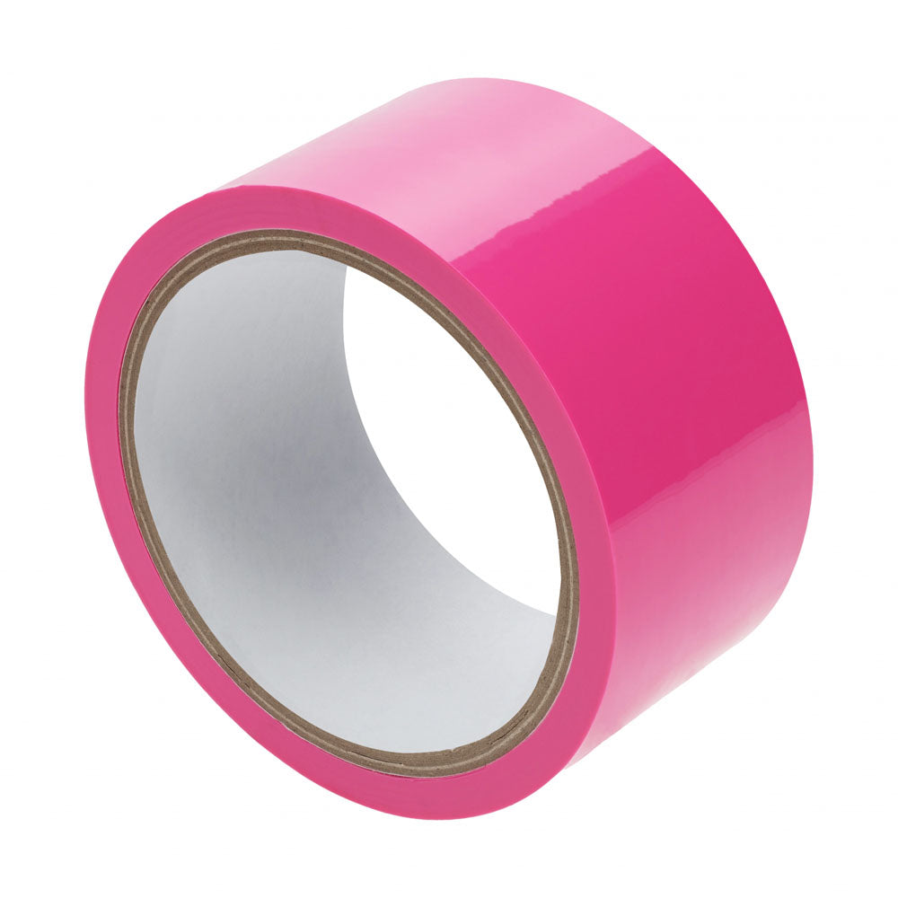 OUCH! PVC Non-Stick Tape - Pink - Pink Bondage Tape - 20 metre Length - OU1063PNK