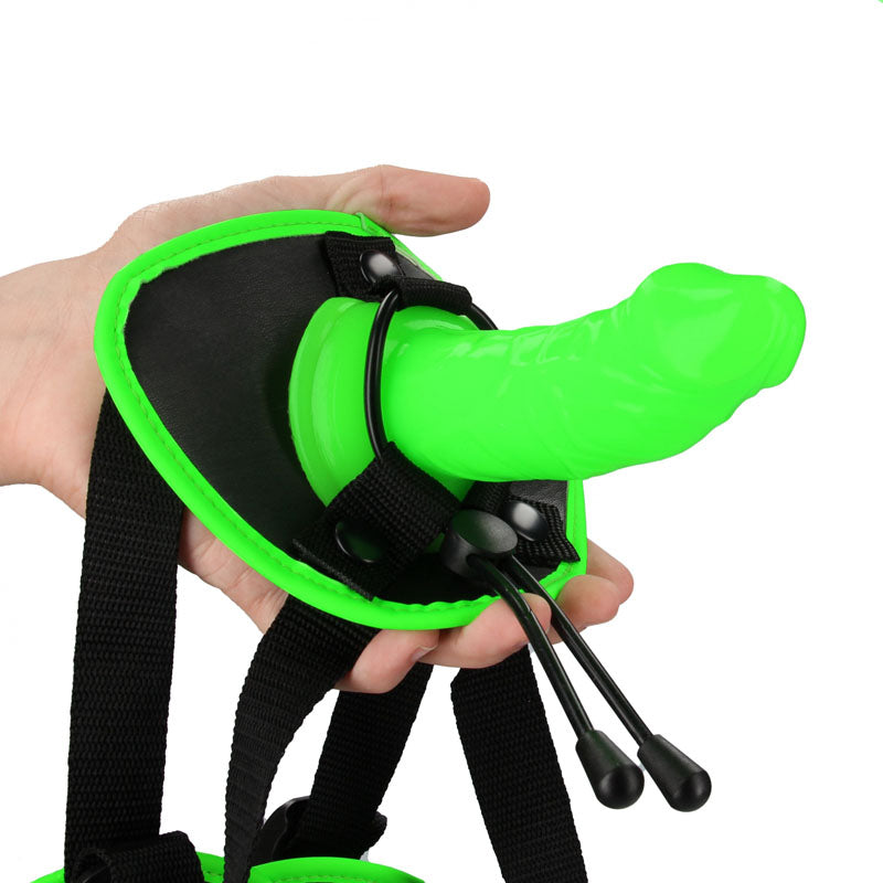 OUCH! Glow In The Dark Strap-on Harness - Glow in Dark 14.5 cm Strap-On-OU764GLO