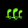 OUCH! Glow In The Dark Prostate Kit - Glow in Dark Prostate Massagers - Set of 3-OU788GLO