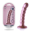 OUCH! Beaded Silicone G-Spot Dildo - 5 / 13cm - Rose Gold 13 cm Dildo-OU822ROS