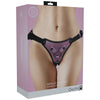 OUCH! Metallic Strap On Harness - Rose - Rose Adjustable Strap-On Harness (No Probe Included)-OU869ROS