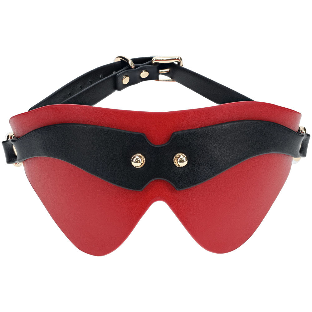 OUCH! Milan Collection - Blindfold - Black/Red Eyemask-OU965BLKRD