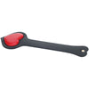 OUCH! Milan Collection - Paddle - Black/Red Heart Paddle-OU967BLKRD