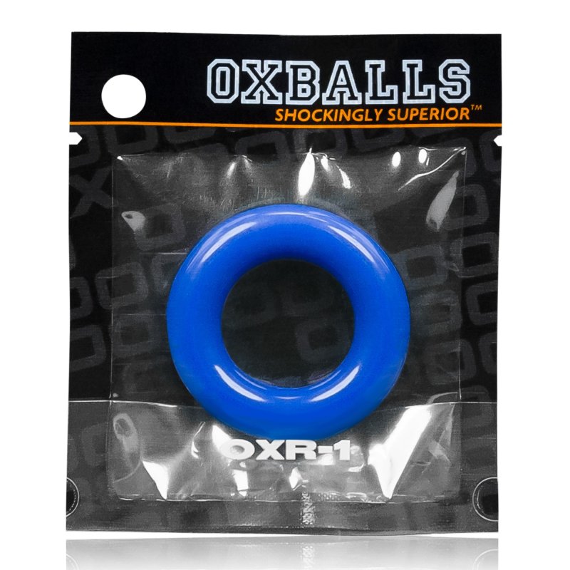 OXBALLS POLICE BLUE COCK RING PROMO-OX-3030-PLC