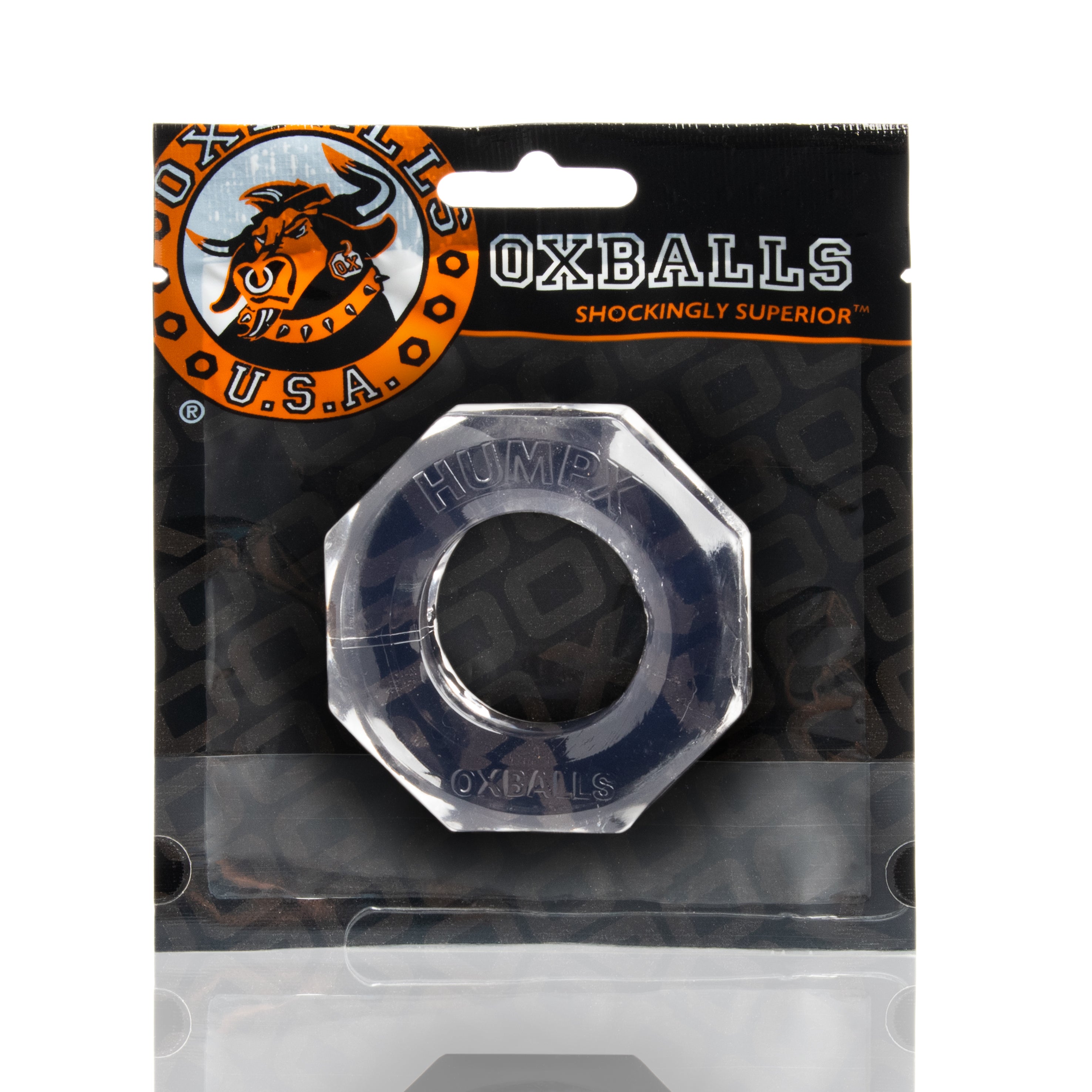 OXBALLS HUMPX larger screw cockring CLEAR-OX-3039-CLR