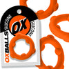 OXBALLS SPINNER single silicone ring ORANGE-OX-3202-ORG