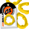 OXBALLS SPINNER single silicone ring YELLOW-OX-3202-YEL