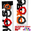 OXBALLS GEARHEADS 5-pack spinner rings RED/BLACK-OX-3203-RD-BK