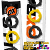OXBALLS GEARHEADS 5-pack spinner rings YELLOW/BLACK-OX-3203-YL-BK