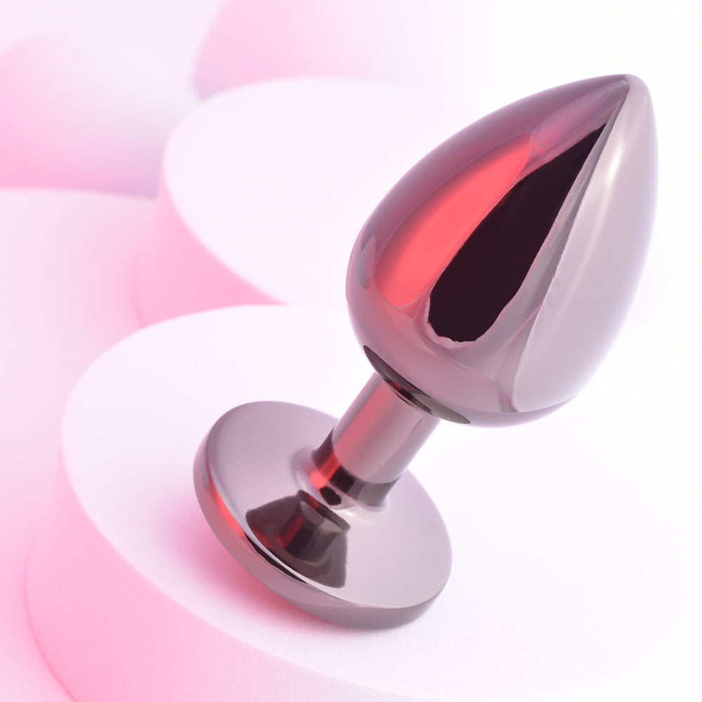 Playboy Pleasure TUX - LARGE - Metal 9.6 cm Large Butt Plug-PB-BP-2499-2