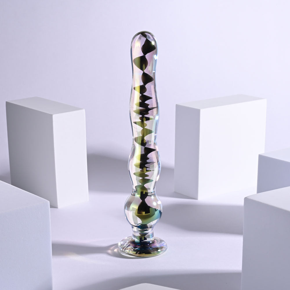 Playboy Pleasure JEWELS WAND - Clear Glass 20.3 cm Dildo-PB-GL-4264-2