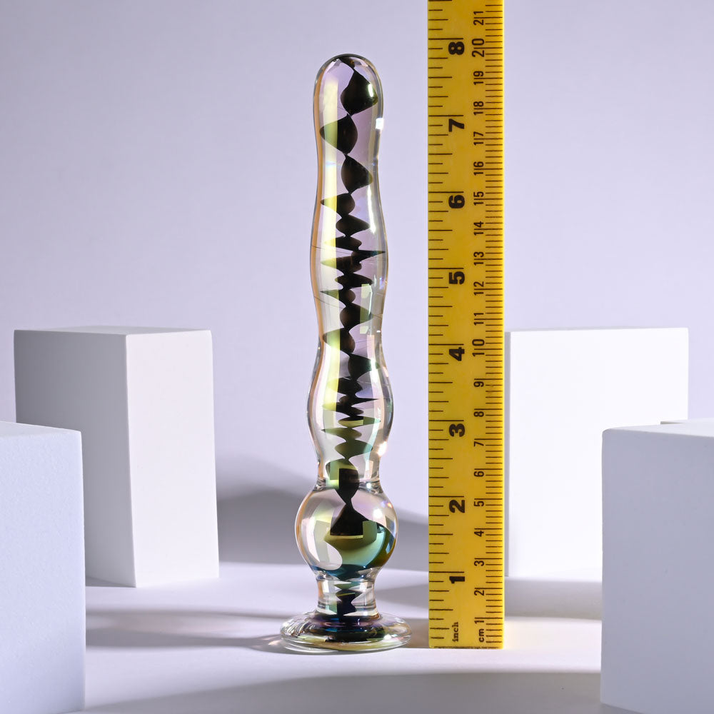 Playboy Pleasure JEWELS WAND - Clear Glass 20.3 cm Dildo-PB-GL-4264-2