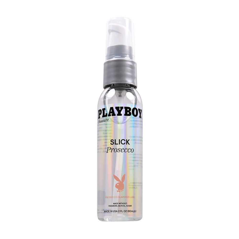 Playboy Pleasure SLICK PROSECCO - 60 ml - Prosecco Flavoured Water Based Lubricant - 60 ml Bottle-PB-LQ-2154-2