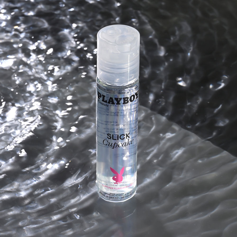 Playboy Pleasure SLICK CUPCAKE 1OZ - Cupcake Flavoured Water Based Lubricant - 30 ml Bottle-PB-LQ-2178-2