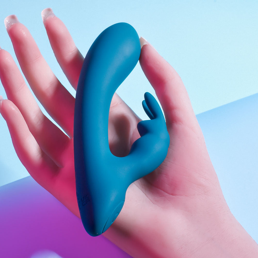 Playboy Pleasure LIL RABBIT - Deep Teal 14.6 cm USB Rechargeable Rabbit Vibrator-PB-RS-1591-2