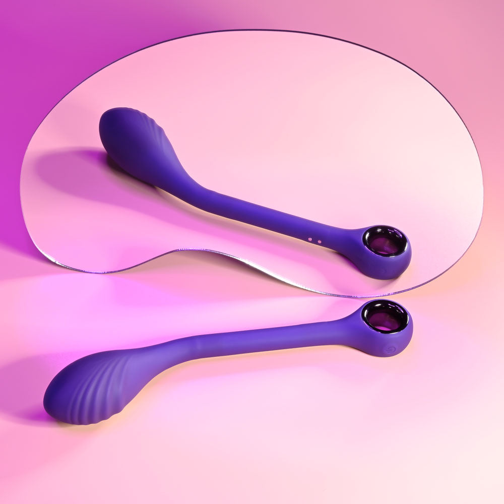 Playboy Pleasure SPOT ON - Purple 22.6 cm USB Rechargeable Poseable G-Spot Vibrator-PB-RS-1621-2