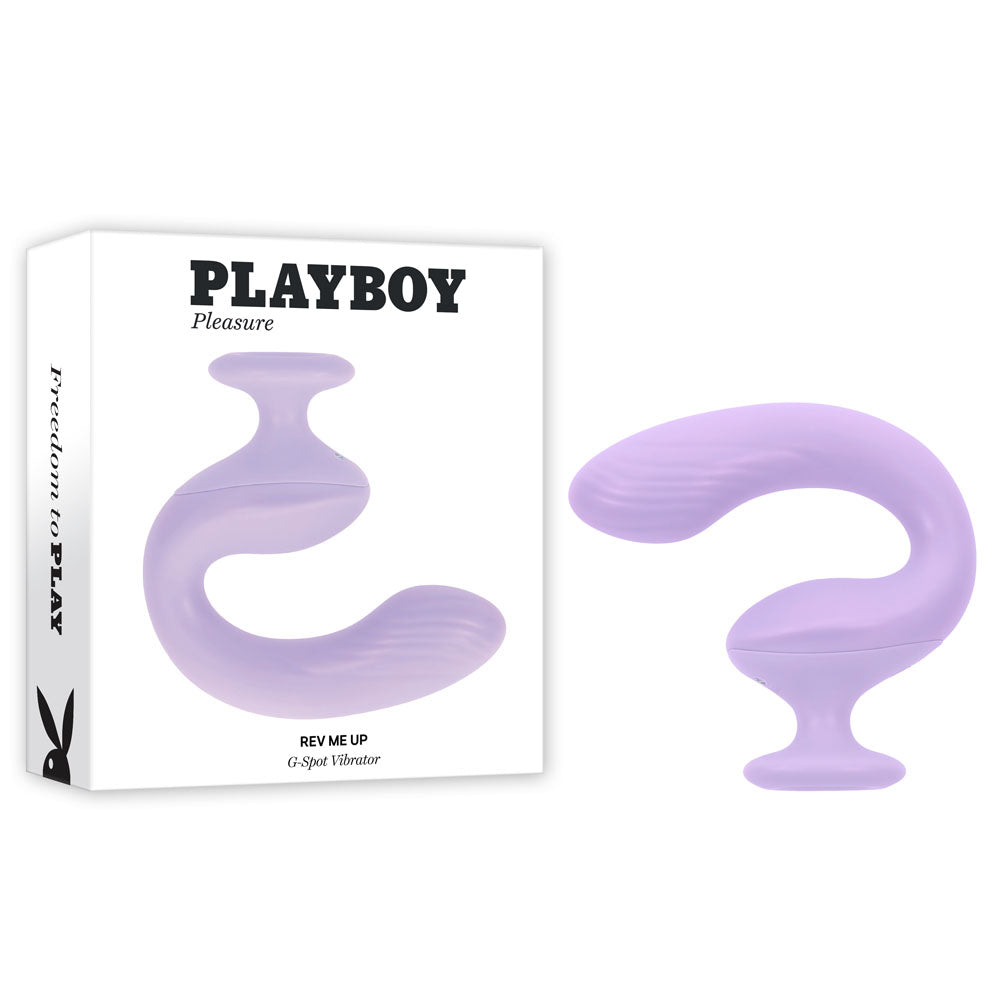 Playboy Pleasure REV ME UP - Purple USB Rechargeable Dual Motor Curved Vibrator-PB-RS-2260-2