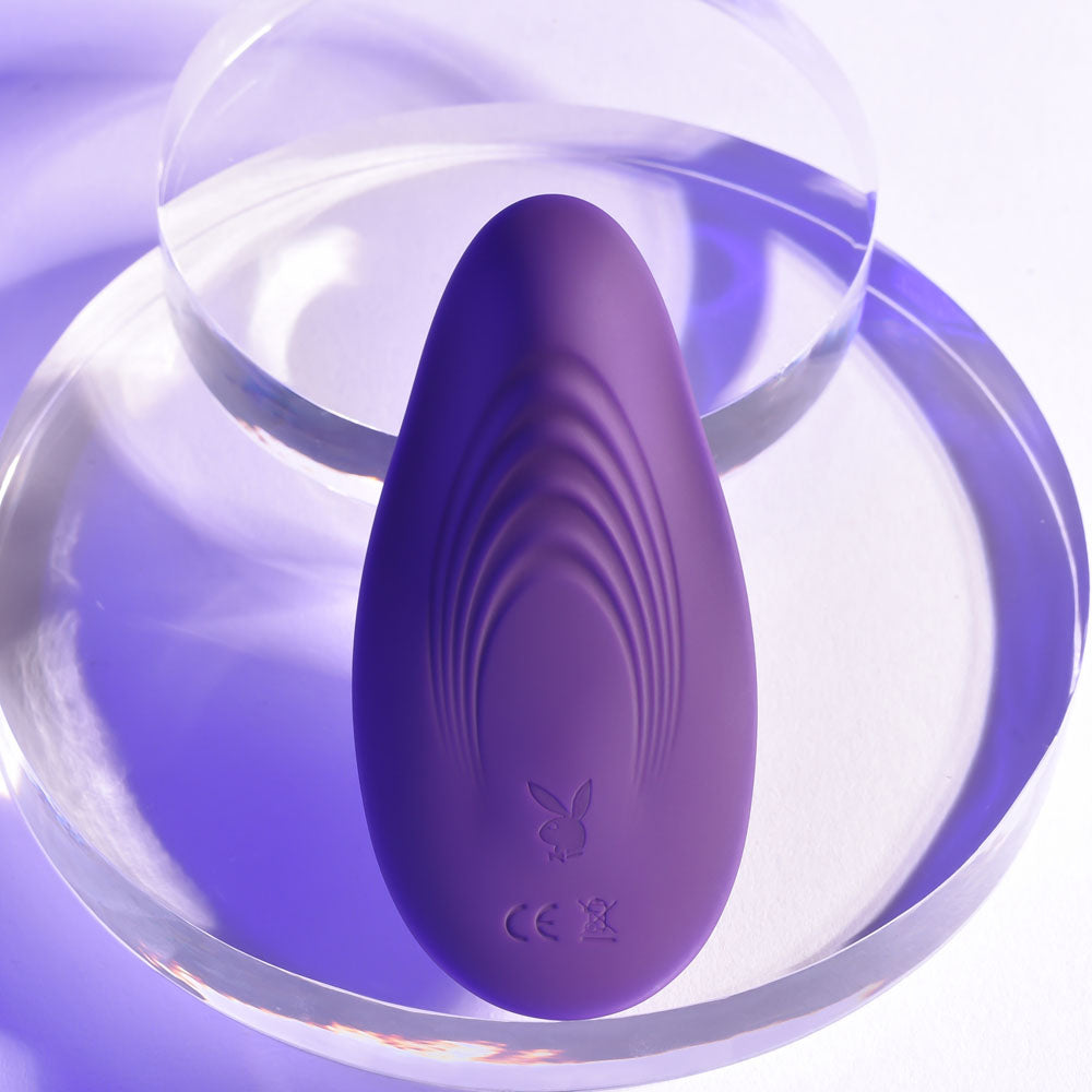 Playboy Pleasure OUR LITTLE SECRET - Purple USB Rechargeable Panty Vibrator with Wireless Remote Control-PB-RS-2277-2