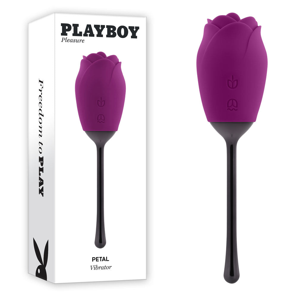 Playboy Pleasure PETAL - Purple USB Rechargeable Flicking Stimulator-PB-RS-2284-2