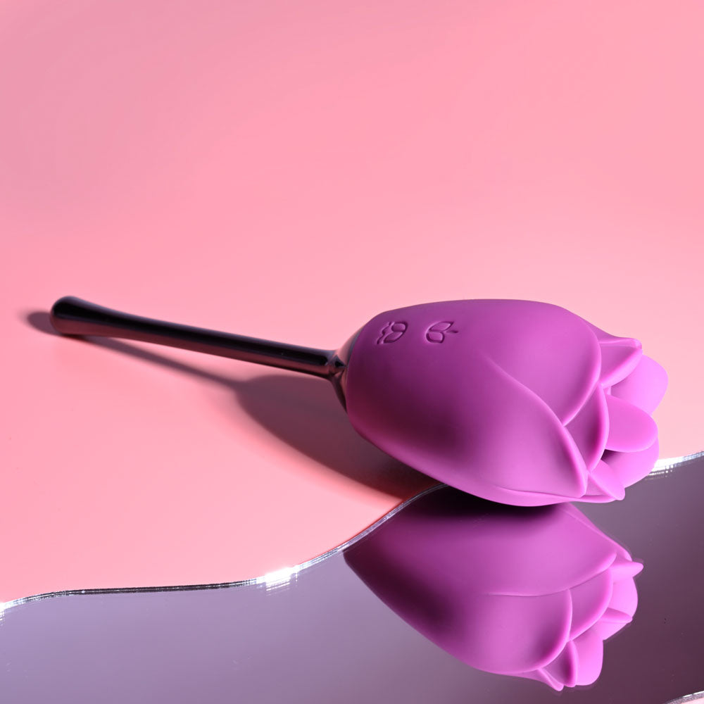 Playboy Pleasure PETAL - Purple USB Rechargeable Flicking Stimulator-PB-RS-2284-2