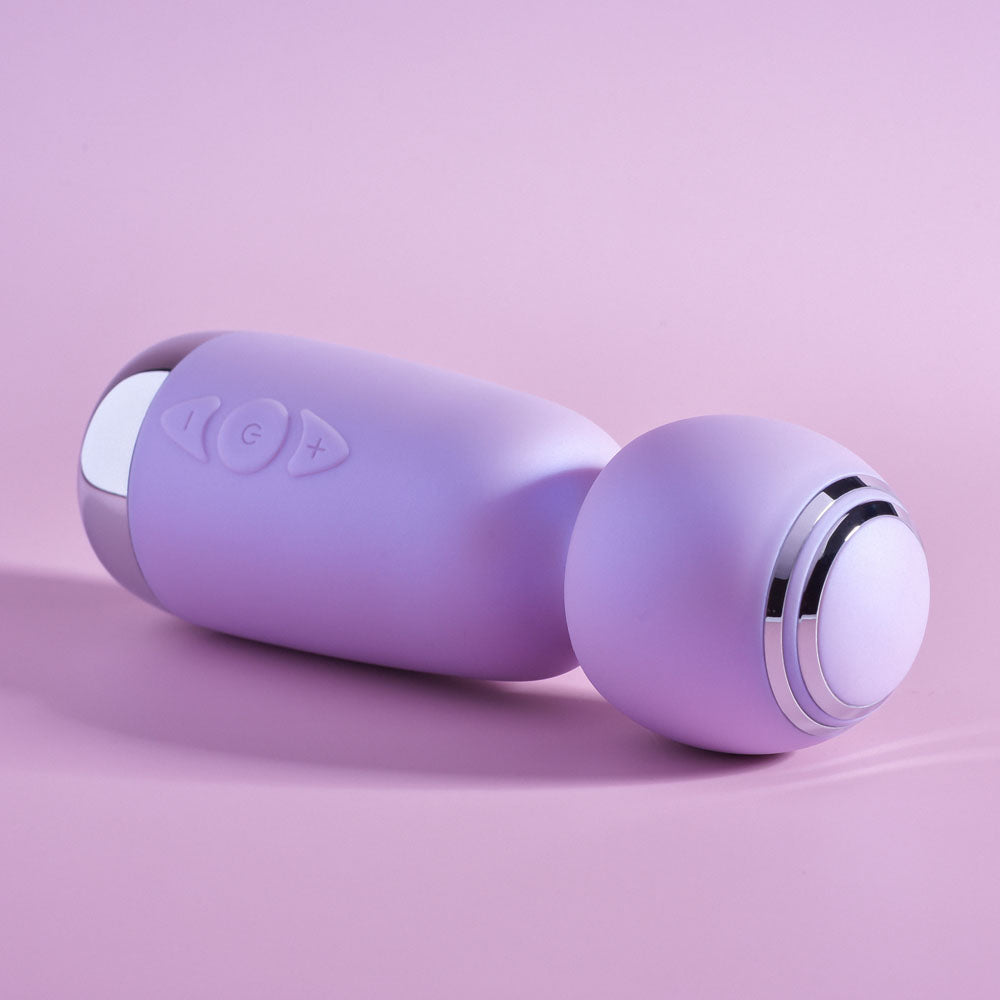 Playboy Pleasure ROYAL MINI - Lilac 12.5 cm USB Rechargeable Mini Wand Vibrator-PB-RS-2291-2