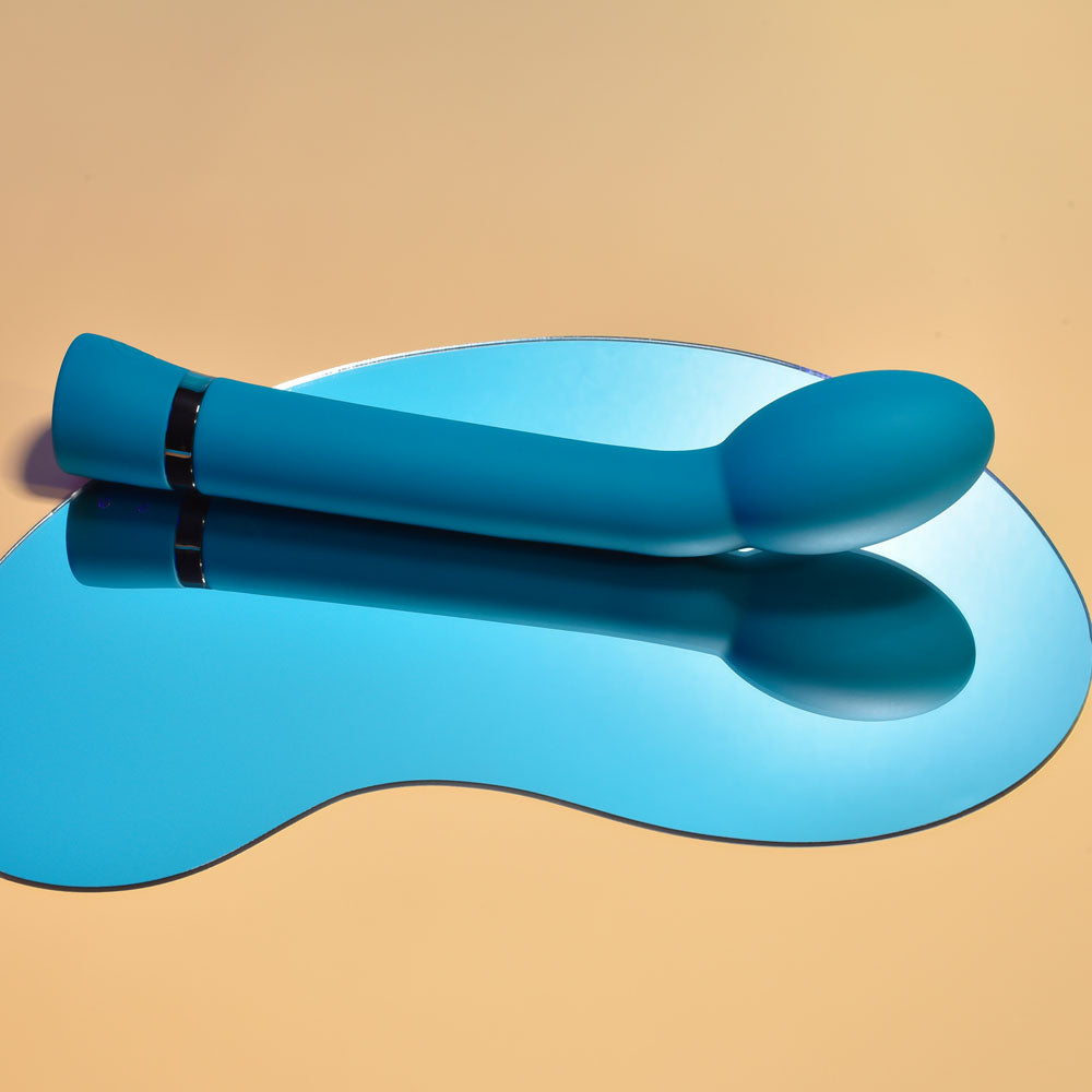 Playboy Pleasure ON THE SPOT - Blue 21.6 cm USB Rechargeable G-Spot Vibrator-PB-RS-2376-2