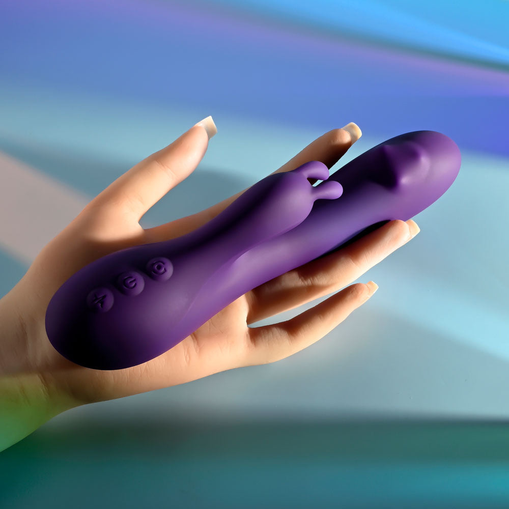 Playboy Pleasure ON REPEAT - Purple 19.7 cm USB Rechargeable Rabbit Vibrator-PB-RS-2505-2