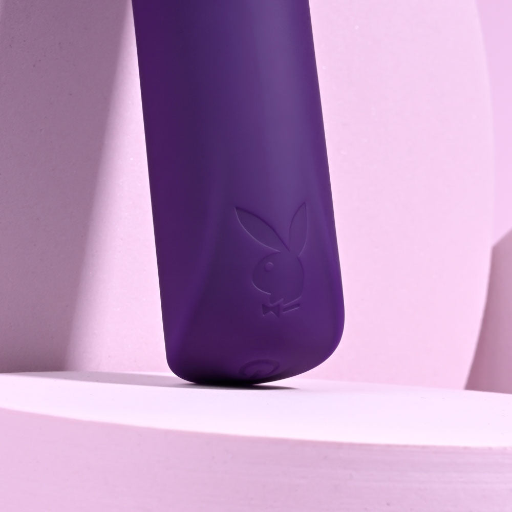 Playboy Pleasure ONE & ONLY - Purple 12 cm USB Rechargeable Bullet-PB-RS-3977-2