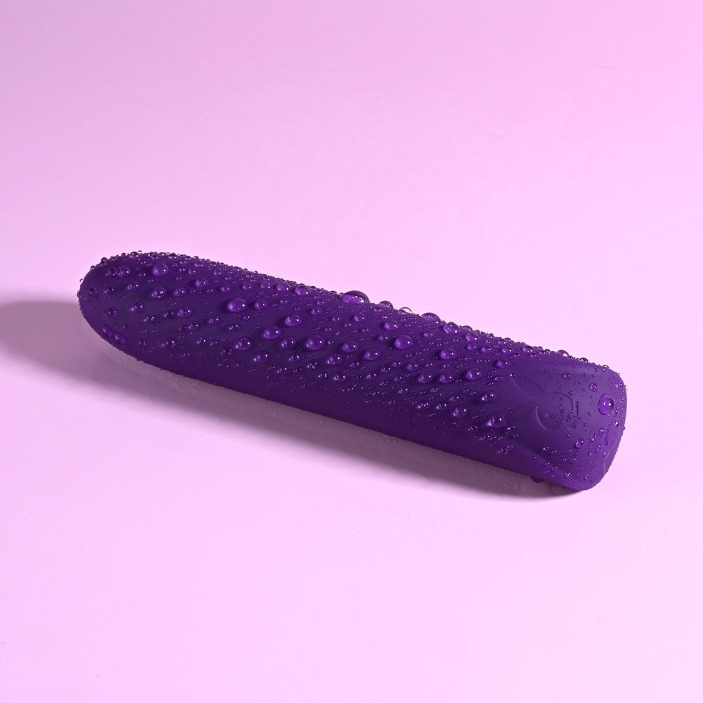 Playboy Pleasure ONE & ONLY - Purple 12 cm USB Rechargeable Bullet-PB-RS-3977-2