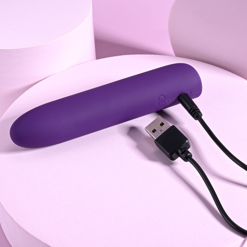 Playboy Pleasure ONE & ONLY - Purple 12 cm USB Rechargeable Bullet-PB-RS-3977-2