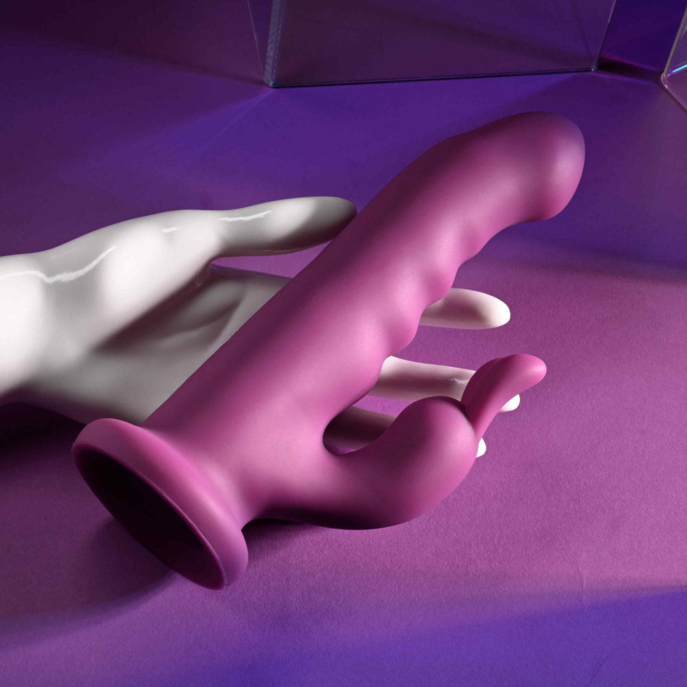 Playboy Pleasure FLUFFLE - Purple 19.7 cm USB Rechargeable Rabbit Vibrator-PB-RS-4677-2