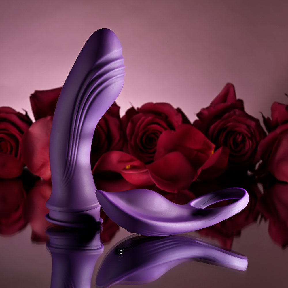 Playboy Pleasure MIX & MATCH - Purple USB Rechargeable with C-Ring Attachment-PB-RS-4714-2