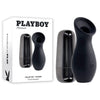 Playboy Pleasure THE JET SET - SUCKER - Black 10.3 cm Sucking Stimulator with Rechargeable Charging Case