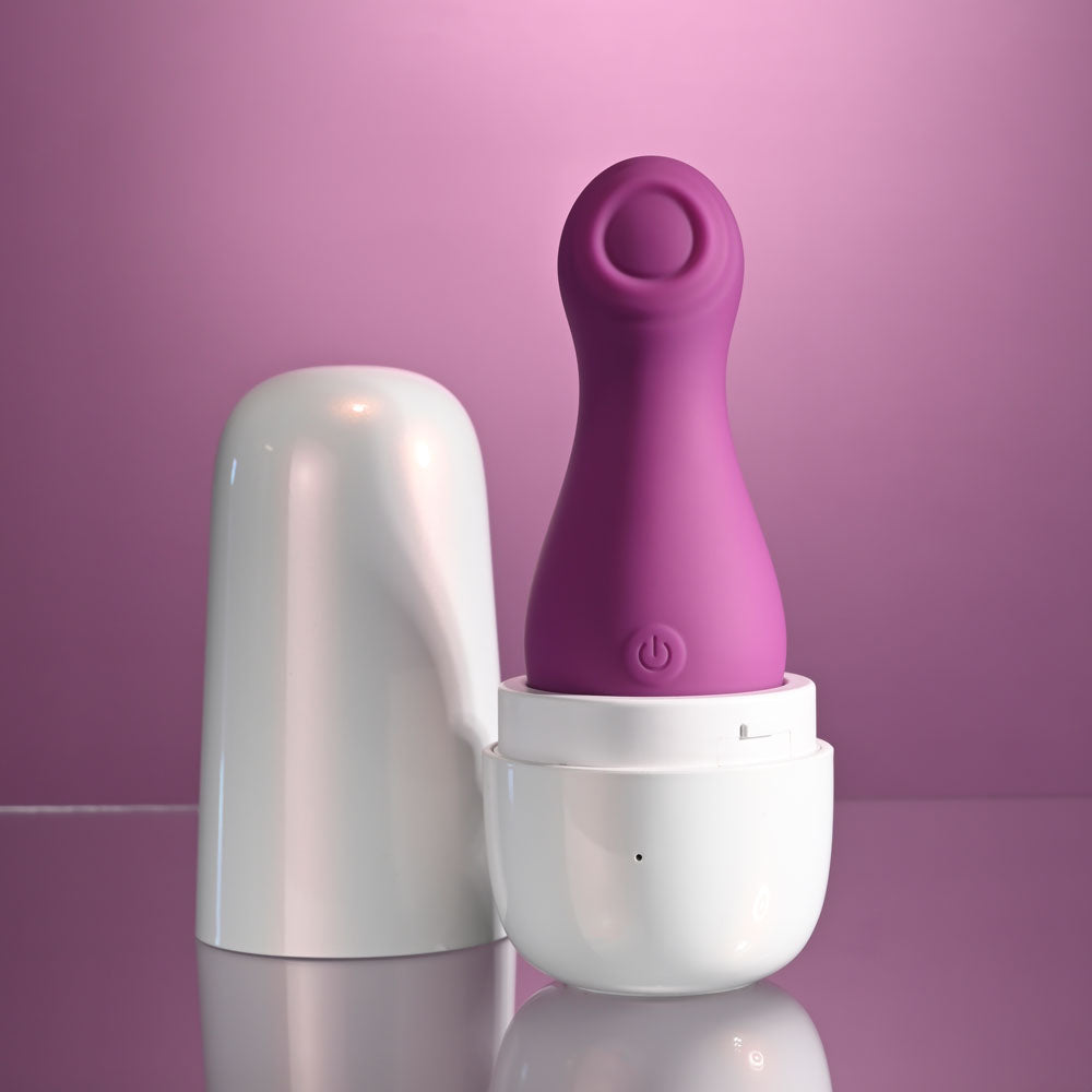 Playboy Pleasure THE JET SET - TAPPING - Purple 10.2 cm Tapping Stimulator with Charging Case