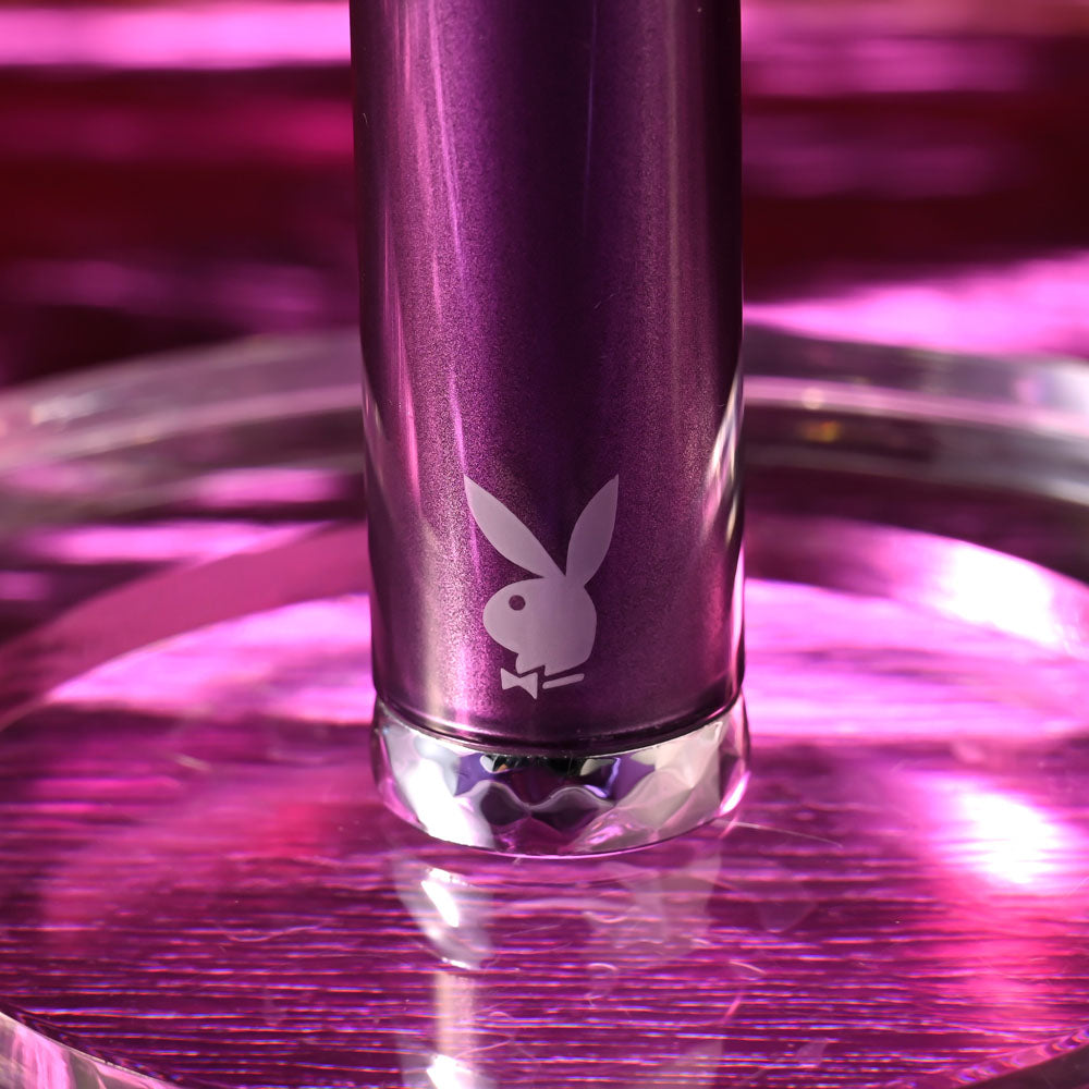 Playboy Pleasure AMETHYST - Purple 12.4 cm USB Rechargeable Glass Tipped Mini Vibrator-PB-RS-5322-2