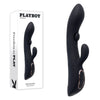 Playboy Pleasure THATS THE SPOT - Black 23.3 cm USB Rechargeable Rabbit Vibrator with G-Spot Tapper-PB-RS-5483-2