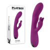 Playboy Pleasure BUSY BUNNY - Purple 22.6 cm USB Rechargeable Rabbit Vibrator with Tapping Shaf